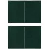 HAPPYSHOPPING Portes De Tente De Reception 2 Pcs Avec Fermeture Eclair Vert