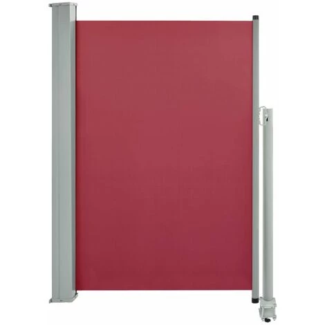 HAPPYSHOPPING Auvent Lateral Retractable De Patio 120x300 Cm Rouge 4 HAPPYSHOPPING Auvent Lateral Retractable De Patio 120x300 Cm Rouge - Image 2