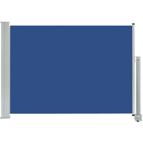 HAPPYSHOPPING Auvent Lateral Retractable De Patio 80x300 Cm Bleu 4 HAPPYSHOPPING Auvent Lateral Retractable De Patio 80x300 Cm Bleu - Image 2