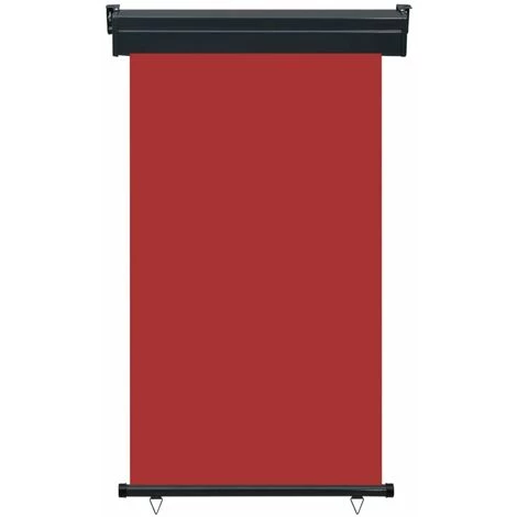 HAPPYSHOPPING Auvent Lateral De Balcon 100x250 Cm Rouge 4 HAPPYSHOPPING Auvent Lateral De Balcon 100x250 Cm Rouge - Image 2