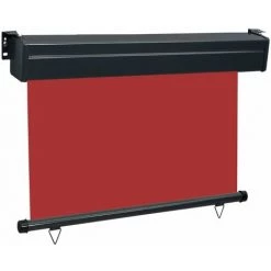 HAPPYSHOPPING Auvent Lateral De Balcon 100x250 Cm Rouge 9 HAPPYSHOPPING Auvent Lateral De Balcon 100x250 Cm Rouge -Tente de réception Soldes 40441844 3