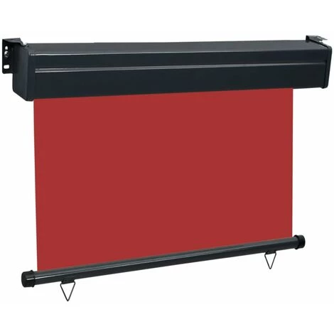 HAPPYSHOPPING Auvent Lateral De Balcon 100x250 Cm Rouge 5 HAPPYSHOPPING Auvent Lateral De Balcon 100x250 Cm Rouge - Image 3