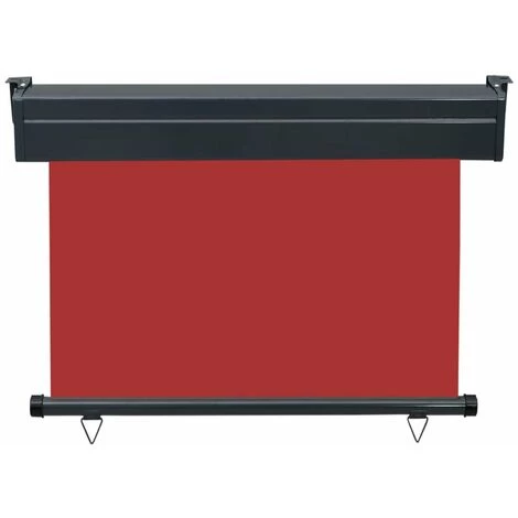 HAPPYSHOPPING Auvent Lateral De Balcon 100x250 Cm Rouge 6 HAPPYSHOPPING Auvent Lateral De Balcon 100x250 Cm Rouge - Image 4