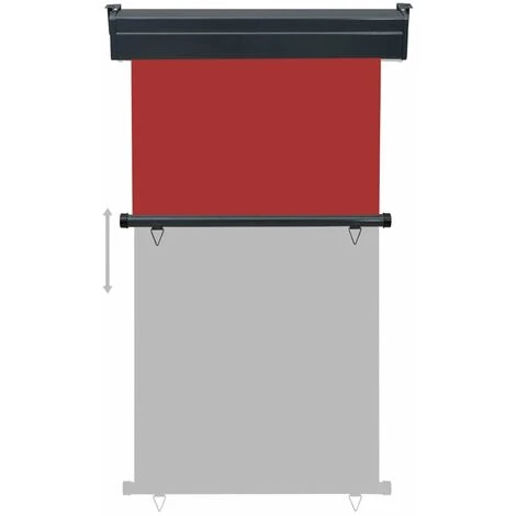 HAPPYSHOPPING Auvent Lateral De Balcon 100x250 Cm Rouge 7 HAPPYSHOPPING Auvent Lateral De Balcon 100x250 Cm Rouge - Image 5