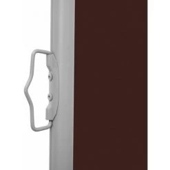 HAPPYSHOPPING Auvent Lateral Retractable Marron 100 X 1000 Cm -Tente de réception Soldes 40442098 5