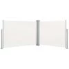 HAPPYSHOPPING Auvent Lateral Retractable Creme 120 X 1000 Cm -Tente de réception Soldes 40442113 1