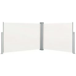 HAPPYSHOPPING Auvent Lateral Retractable Creme 120 X 1000 Cm