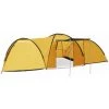 HAPPYSHOPPING Tente Igloo De Camping 650x240x190 Cm 8 Personnes Jaune -Tente de réception Soldes 40445395 1
