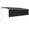 Auvent Rétractable Automatique Avec Store 5x3 M Anthracite VidaXL - Anthracite