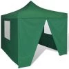 HAPPYSHOPPING Tente Pliable Verte 3 X 3 M Avec 4 Parois -Tente de réception Soldes 41368620 1