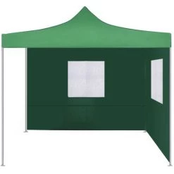 HAPPYSHOPPING Tente Pliable Avec 2 Parois 3 X 3 M Vert 9 HAPPYSHOPPING Tente Pliable Avec 2 Parois 3 X 3 M Vert -Tente de réception Soldes 41369003 3