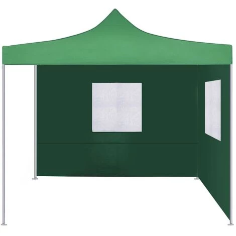 HAPPYSHOPPING Tente Pliable Avec 2 Parois 3 X 3 M Vert 5 HAPPYSHOPPING Tente Pliable Avec 2 Parois 3 X 3 M Vert - Image 3