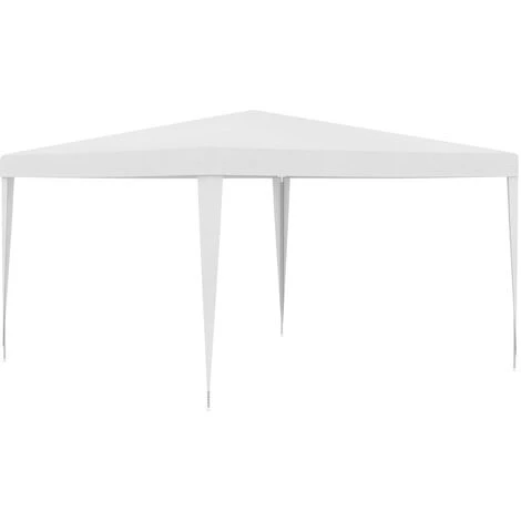 HAPPYSHOPPING Tente De Reception 4x4 M Blanc 3 HAPPYSHOPPING Tente De Reception 4x4 M Blanc