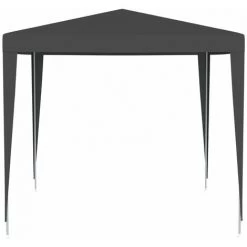 HAPPYSHOPPING Tente De Reception Professionnelle 2,5x2,5 M Anthracite 90 G/m² -Tente de réception Soldes 41369496 3