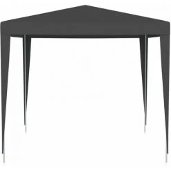 HAPPYSHOPPING Tente De Reception Professionnelle 2,5x2,5 M Anthracite 90 G/m² -Tente de réception Soldes 41369496 4