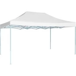HAPPYSHOPPING Tente Pliable De Reception 3 X 4,5 M Blanc