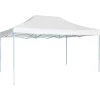 HAPPYSHOPPING Tente De Reception Pliable Professionnelle 3x4 M Acier Blanc