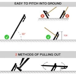 ASUPERMALL Piquets De Tente En Acier Robuste Avec Crochet Et Conception De Trou Pour Auvent De Tente De Camping De Randonnee En Plein Air, 26 Cm 10 ASUPERMALL Piquets De Tente En Acier Robuste Avec Crochet Et Conception De Trou Pour Auvent De Tente De Camping De Randonnee En Plein Air, 26 Cm -Tente de réception Soldes 42089230 4