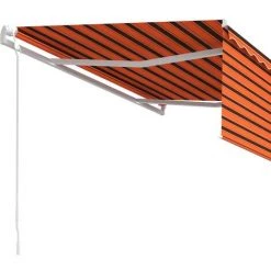 VidaXL Auvent Automatique Rétractable Et Store 4,5x3m Orange Et Marron - Orange 9 VidaXL Auvent Automatique Rétractable Et Store 4,5x3m Orange Et Marron - Orange -Tente de réception Soldes 42177813 3
