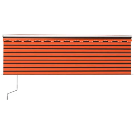 VidaXL Auvent Automatique Rétractable Et Store 4,5x3m Orange Et Marron - Orange 6 VidaXL Auvent Automatique Rétractable Et Store 4,5x3m Orange Et Marron - Orange – Image 4