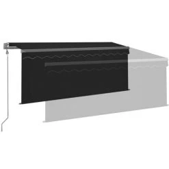 VidaXL Auvent Rétractable Automatique Avec Store 3x2,5 M Anthracite - Anthracite -Tente de réception Soldes 42177845 4