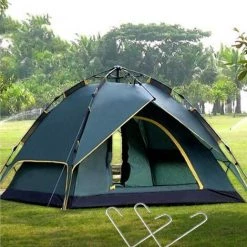 Piquets D’ancrage En Acier Galvanisé Robuste Pour Barres D’armature En J - Pour Chapiteaux, Tonnelles, Châteaux, Tentes, Trampolines, Rebondissements, Camping, Filets De Football Triomphe Lot De 4 -Tente de réception Soldes 42297635 4