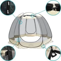 SKY LANTERN Tonnelle Pliante 8-10 Personnes Montage Facile - Tonnelle De Jardin Moustiquaire Octogonale - Tente De Camping, Abri Spa, Tonnelle Pliante 10 SKY LANTERN Tonnelle Pliante 8-10 Personnes Montage Facile - Tonnelle De Jardin Moustiquaire Octogonale - Tente De Camping, Abri Spa, Tonnelle Pliante -Tente de réception Soldes 42437013 4