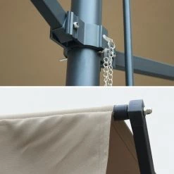 ALICE'S GARDEN Store Double Pente - Penne 4x3m Taupe - Système Manuel à Manivelle. Auvent Sur Pieds. Store De Terrasse Largeur 395cm. Toile Polyester Enduite 280g. - Taupe 9 ALICE'S GARDEN Store Double Pente - Penne 4x3m Taupe - Système Manuel à Manivelle. Auvent Sur Pieds. Store De Terrasse Largeur 395cm. Toile Polyester Enduite 280g. - Taupe -Tente de réception Soldes 4264801 3