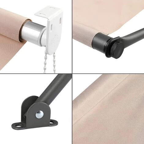 Gizcam Store Banne Manuel,Auvent Balcon Résistant Aux UV Et Aux Intempéries,Auvent Rétractable Manuel,Hauteur Et Inclinaison Réglable,Protection Solaire Et Pluie,pour Jardin Rerrasse,Kaki,250x120cm 5 Gizcam Store Banne Manuel,Auvent Balcon Résistant Aux UV Et Aux Intempéries,Auvent Rétractable Manuel,Hauteur Et Inclinaison Réglable,Protection Solaire Et Pluie,pour Jardin Rerrasse,Kaki,250x120cm – Image 3