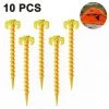DKSFJKL Terrasse Et Revêtement De Sol Extérieur Piquets De Tente, Ancrage Au Sol En Spirale, Sur La Plage Et La Pelouse Pour Sécuriser Les Animaux, Tentes, Auvents Et Couvertures De Plage, Etc., Paquet De 10 Pièces En Plastique -Tente de réception Soldes 42740551 1