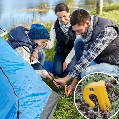 SUPERMARKET 30 Pcs Piquet De Tente En Plastique, Piquets De Tente Spirale, Sardine Tente De Jardin Sol, Robuste Et Durable, Pour Accessoires Pour Camping, Auvents De Camping, Auvents De Caravane,Superma 7 SUPERMARKET 30 Pcs Piquet De Tente En Plastique, Piquets De Tente Spirale, Sardine Tente De Jardin Sol, Robuste Et Durable, Pour Accessoires Pour Camping, Auvents De Camping, Auvents De Caravane,Superma – Image 5