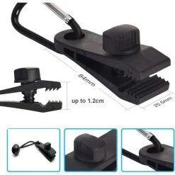 SUPERMARKET Lot De 10 Clips De Bâche Support De Bâche Pour Extérieur Avec Attache En Toile Et Cordon élastique + Mousqueton En Forme De D Pour Bâches, Auvents, Camping, Caravane, Couvertures De Voiture,Superma 8 SUPERMARKET Lot De 10 Clips De Bâche Support De Bâche Pour Extérieur Avec Attache En Toile Et Cordon élastique + Mousqueton En Forme De D Pour Bâches, Auvents, Camping, Caravane, Couvertures De Voiture,Superma -Tente de réception Soldes 43716777 2