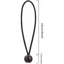 SUPERMARKET Lot De 50 Cordes élastiques En Forme De Balles à Lacets Avec Boule Pour Auvents, Bâches, Pavillons, Tentes, Sacs De Couchage (Noir)，Superma -Tente de réception Soldes 43716778 2