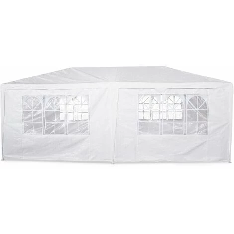 ALICE'S GARDEN Tente De Réception 3x6m - Aginum - Blanc - à Utiliser Comme Pavillon. Pergola. Chapiteau Ou Tonnelle. - Blanc 3 ALICE'S GARDEN Tente De Réception 3x6m - Aginum - Blanc - à Utiliser Comme Pavillon. Pergola. Chapiteau Ou Tonnelle. - Blanc - Image 2