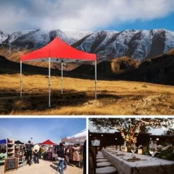 GREADEN Tente Pliante Barnum 3x3m 50mm En Aluminium Premium PRO 520G/m2 étanche Tente De Réception Qualité + Sac De Transport - Rouge 8 GREADEN Tente Pliante Barnum 3x3m 50mm En Aluminium Premium PRO 520G/m2 étanche Tente De Réception Qualité + Sac De Transport - Rouge -Tente de réception Soldes 4512766 2