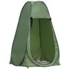 DENUOTOP Tente De Douche Camping Pop Up Extérieure Portable 120×120×200cm Tente De Toilette Escamotable Tente De Vestiaire Extérieure Portable Avec Sacs De Transport -Tente de réception Soldes 45331232 1
