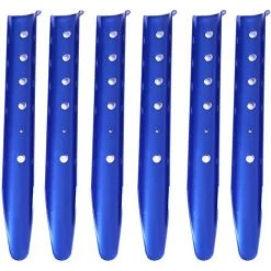 TANABATA Piquets De Tente En Aluminium En Forme U Lot De 6 Sardines De Sable Piquets De Sol Dur Léger Robuste Pour Camping Plage Randonnée