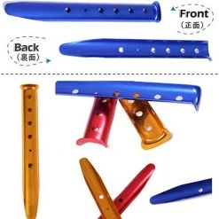 TANABATA Piquets De Tente En Aluminium En Forme U Lot De 6 Sardines De Sable Piquets De Sol Dur Léger Robuste Pour Camping Plage Randonnée -Tente de réception Soldes 45751728 3