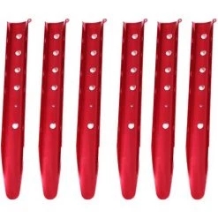 TANABATA Piquets De Tente En Aluminium En Forme U Lot De 6 Sardines De Sable Piquets De Sol Dur Léger Robuste Pour Camping Plage Randonnée