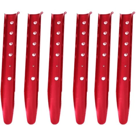 TANABATA Piquets De Tente En Aluminium En Forme U Lot De 6 Sardines De Sable Piquets De Sol Dur Léger Robuste Pour Camping Plage Randonnée 3 TANABATA Piquets De Tente En Aluminium En Forme U Lot De 6 Sardines De Sable Piquets De Sol Dur Léger Robuste Pour Camping Plage Randonnée