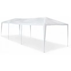 ALICE'S GARDEN Tente De Réception 3x9m, 27 M² - Massilia - Blanc - à Utiliser Comme Pavillon, Pergola, Tente De Jardin, Chapiteau Ou Tonnelle. - Blanc 10 ALICE'S GARDEN Tente De Réception 3x9m, 27 M² - Massilia - Blanc - à Utiliser Comme Pavillon, Pergola, Tente De Jardin, Chapiteau Ou Tonnelle. - Blanc -Tente de réception Soldes 459284 4