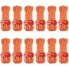 Kueatily Corde De Couverture De Corde De Tente Réfléchissante 12PCS 4mm (orange)