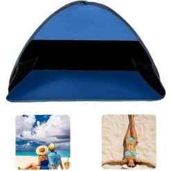 PERLE RARE Tête De La Plage Tente De Protection De L'ombre Tente Anti-UV Tête Sommeil Tente Dortoir Dortoir Home Chaud Ombrage Tente Bleu M -Tente de réception Soldes 46794584 5