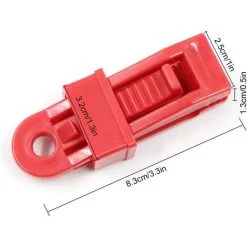 ECHOO Bache Tente Clip En Plastique 20 Pieces Multi-usages Clips De Bâche De Tente En Plastique Snaps Pour Bâches, Auvents Et Couvertures -Tente de réception Soldes 46957101 2