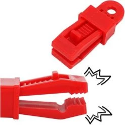 ECHOO Bache Tente Clip En Plastique 20 Pieces Multi-usages Clips De Bâche De Tente En Plastique Snaps Pour Bâches, Auvents Et Couvertures -Tente de réception Soldes 46957101 3