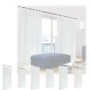 RELAXDAYS 8x Rideaux Voilage Blanc, Semi-transparents, Pour Salon Et Chambre, HxL : 175x140 Cm, Avec Boucles, Blanc -Tente de réception Soldes 47385050 1