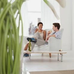 RELAXDAYS 8x Rideaux Voilage Blanc, Semi-transparents, Pour Salon Et Chambre, HxL : 175x140 Cm, Avec Boucles, Blanc -Tente de réception Soldes 47385050 4