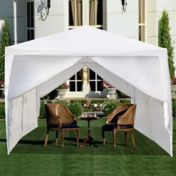 AIDUCHO Garden Réception 3 X 6 M,: à Utiliser Comme Pavillon - Pergola, Tente De Jardin, Chapiteau Ou Tonnelle - Blanc -Tente de réception Soldes 47992083 5