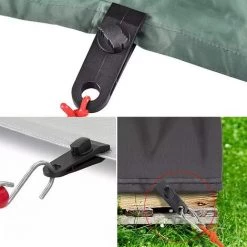 VERSAILLESFR Clips De Bâche, 30 Pièces Clips De Tente De Bouche De Crocodile Clips De Bâche Avec Serrure Serrée Vis De Serrage élastique Boules Bâche Tente Corde élastique Avec Mousqueton, Versailles -Tente de réception Soldes 48354369 4