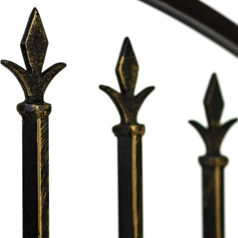 MAXSTORE Arche En Bronze Avec Portillon Pour Plante Grimpante - 207 X 130 X 50 Cm 4 MAXSTORE Arche En Bronze Avec Portillon Pour Plante Grimpante - 207 X 130 X 50 Cm – Image 2